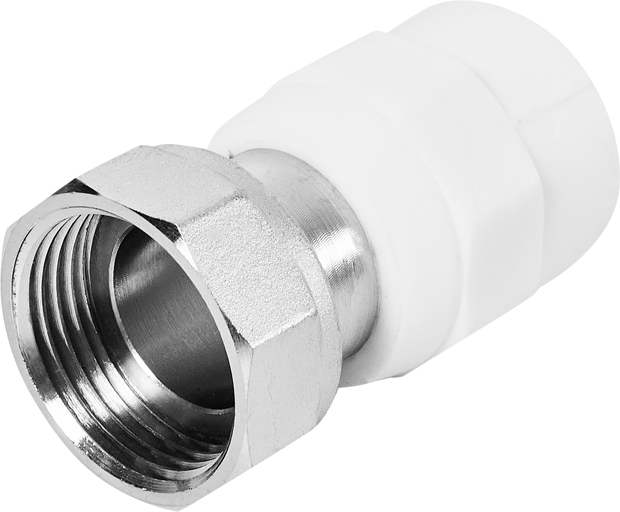 Изображение товара Муфта комбинированная Valtec 1x25 мм ВР ВП полипропилен для водоснабжения