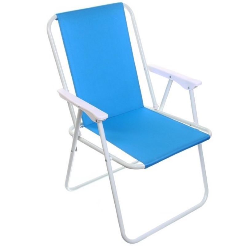 Изображение товара Складной садовый стул Добросад Отдых голубой для кемпинга и отдыха