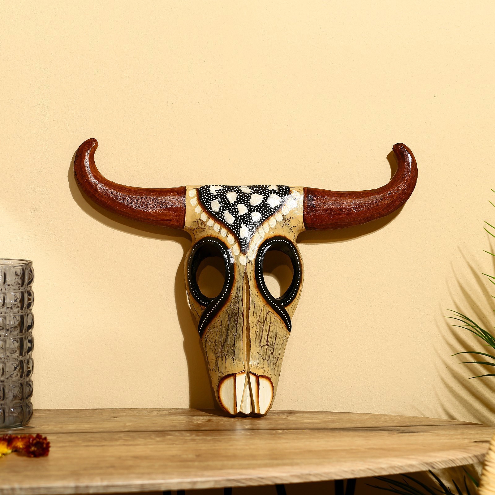 Изображение товара Панно маска интерьерная "Буйвол" 45x7x30 см