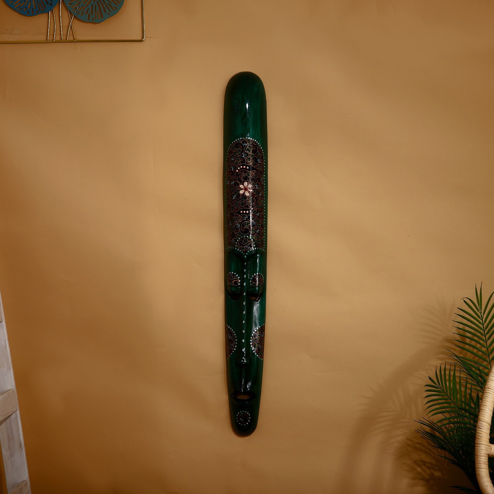 Изображение товара Панно маска настенная Ломбок стайл, 100x13x6 см