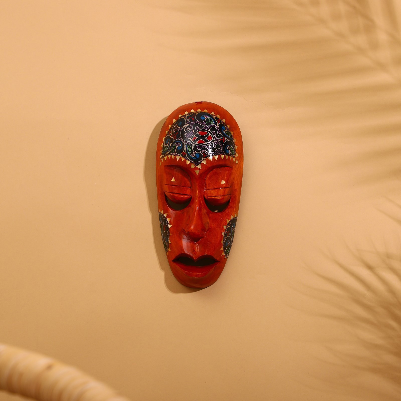 Изображение товара Панно маска настенная "Ломбок стайл" с черепашкой, 20x10x5 см