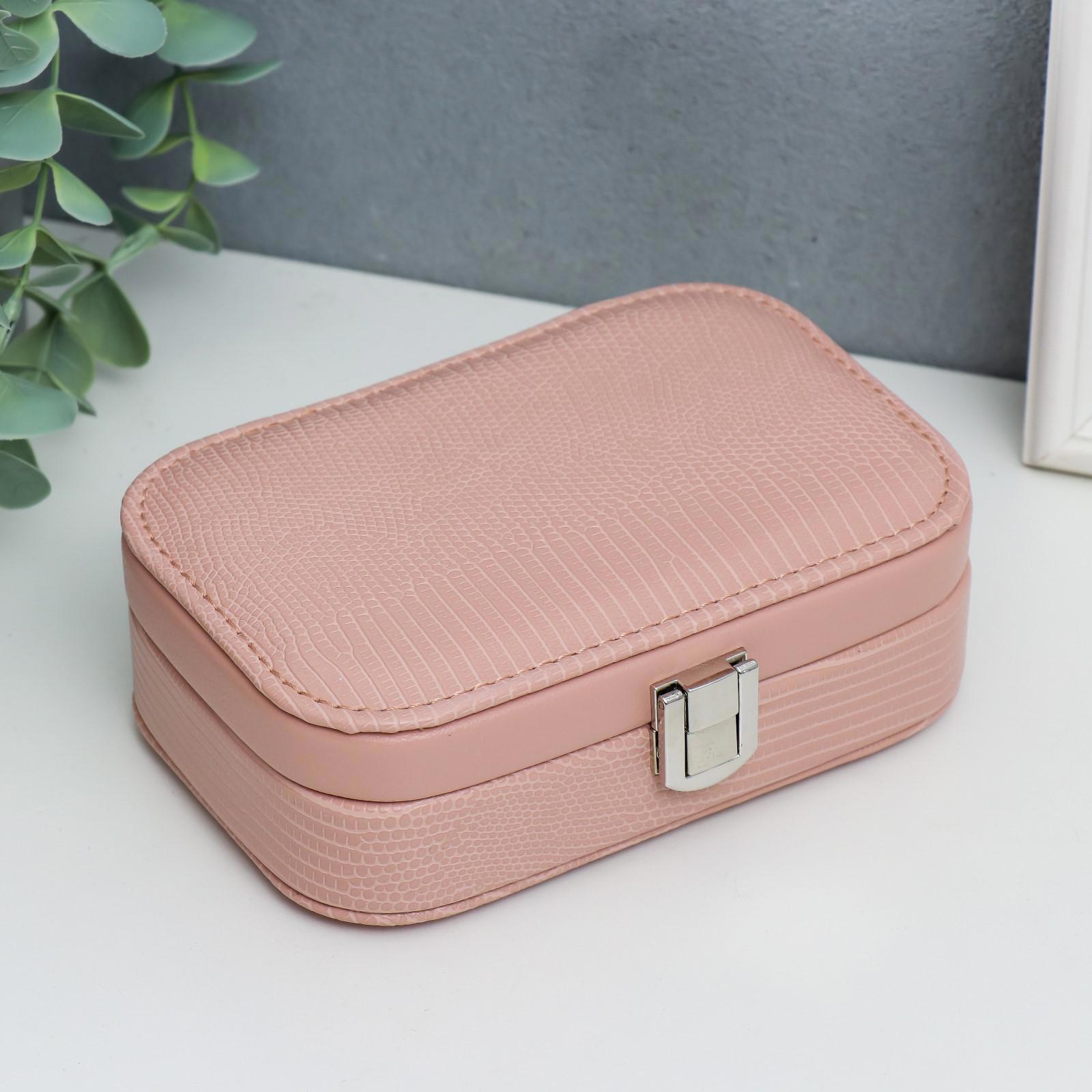 Изображение товара Шкатулка для украшений «Рептилия розовая» SIMALAND 4,5x10x15 см