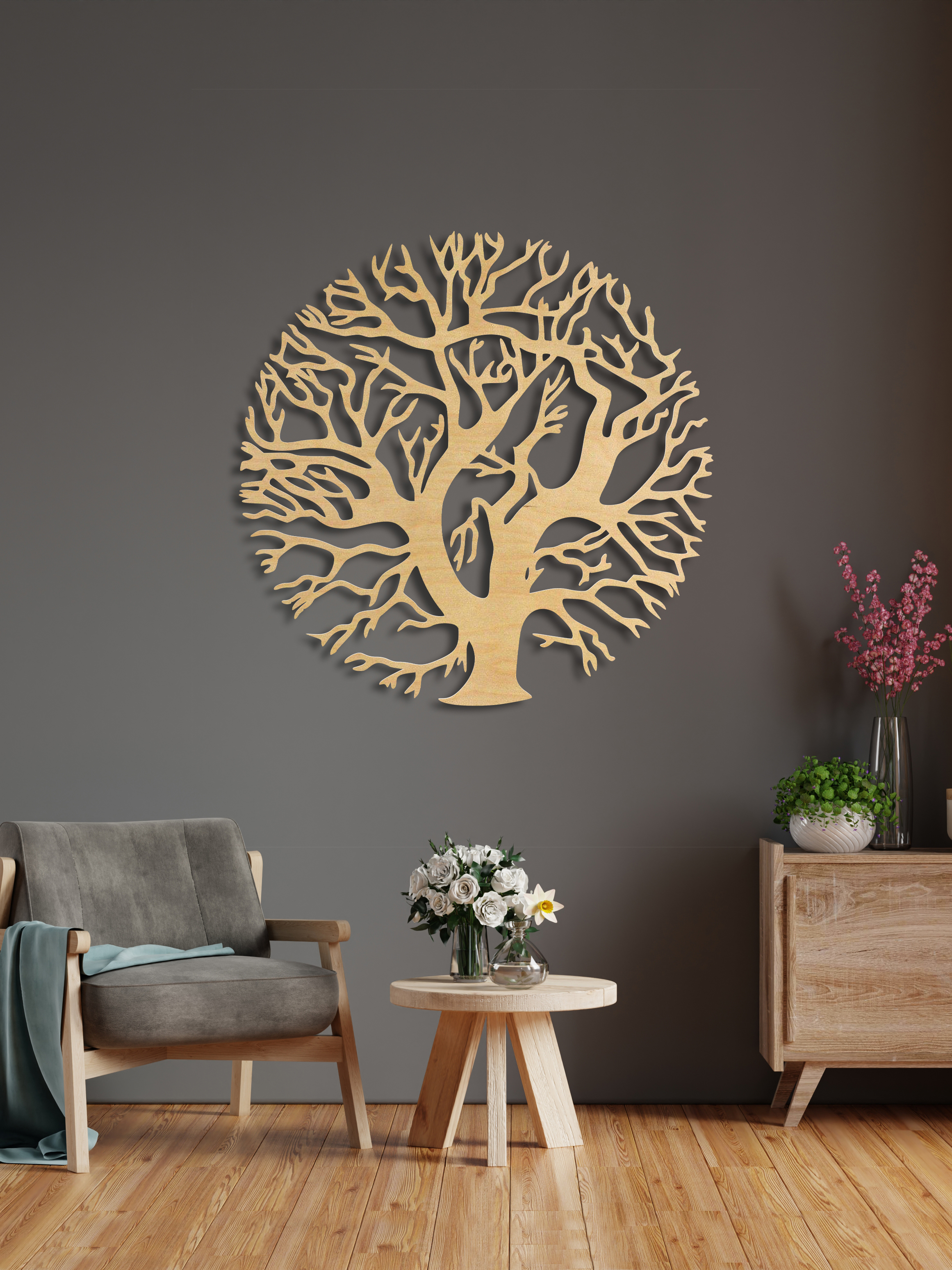 Изображение товара Панно ArtCore Кустарник натуральное