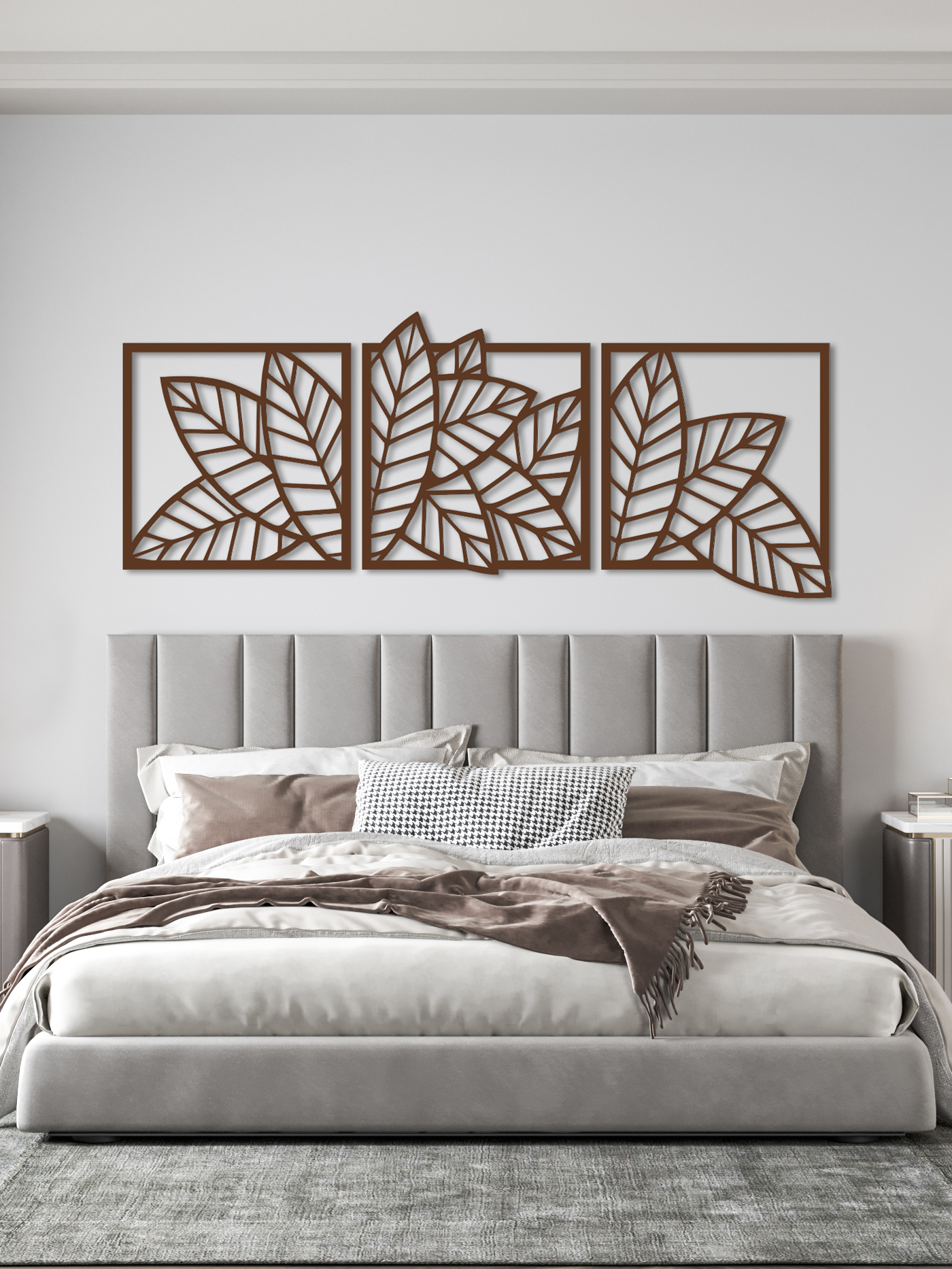 Изображение товара Декоративное деревянное панно ArtCore малое "Симфония" цвет коричневый