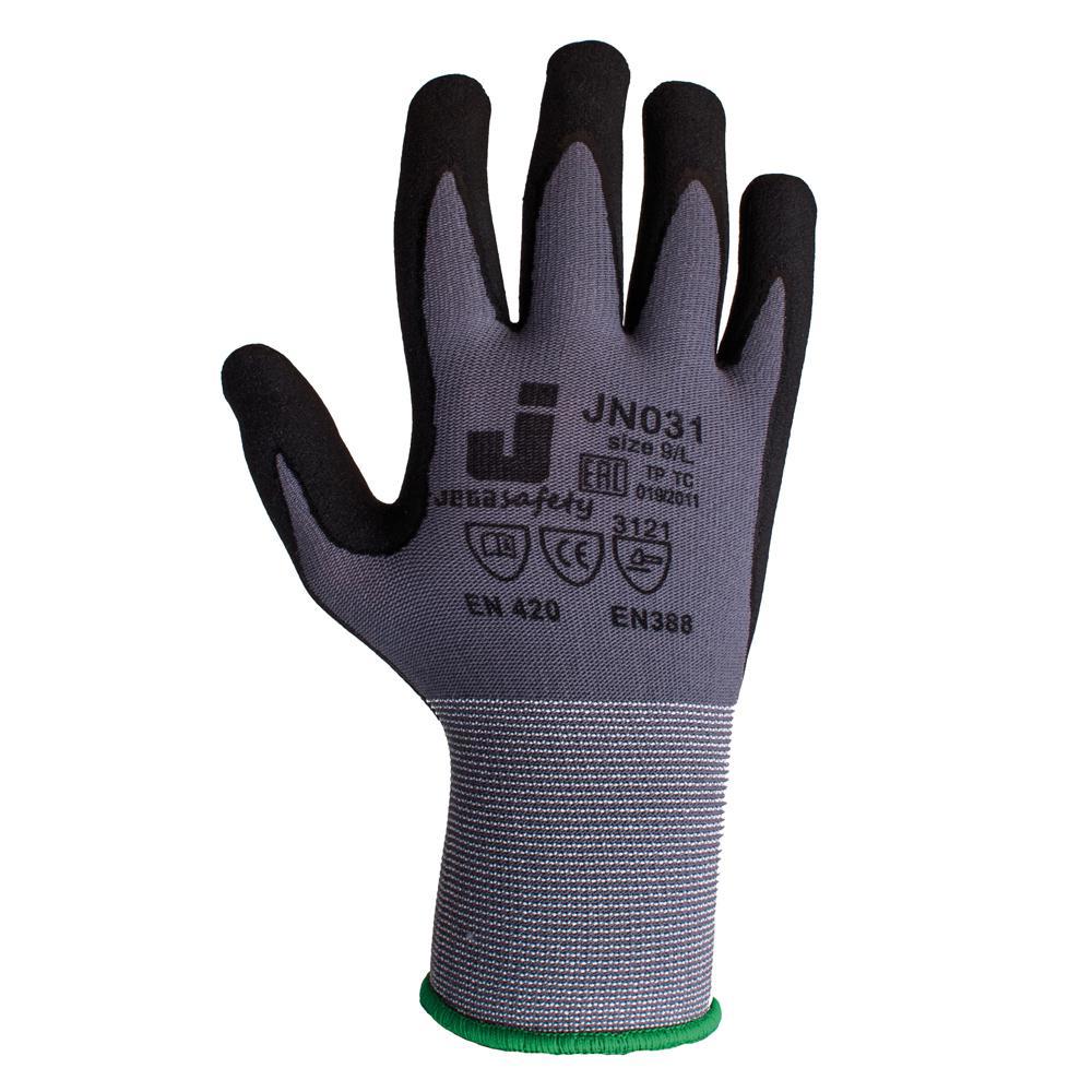 Изображение товара Перчатки из полиэфирного волокна Jeta 7/Safety JN031-XL, размер 10/XL, с микронитриловым покрытием 12 шт Изображение товара Перчатки из полиэфирного волокна Jeta 7/Safety JN031-XL, размер 10/XL, с микронитриловым покрытием 12 шт