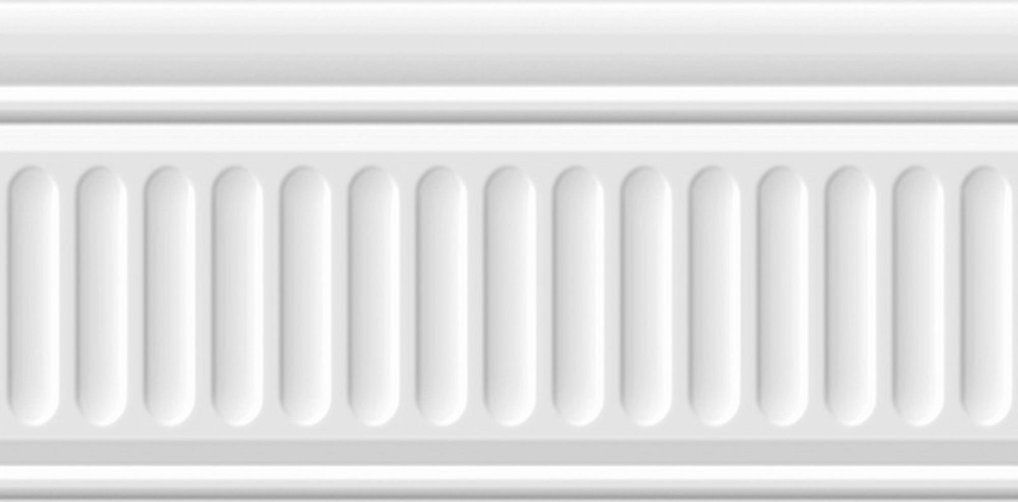 Бордюр настенный Artens Roissy 9.9x20 см глянцевый цвет белый