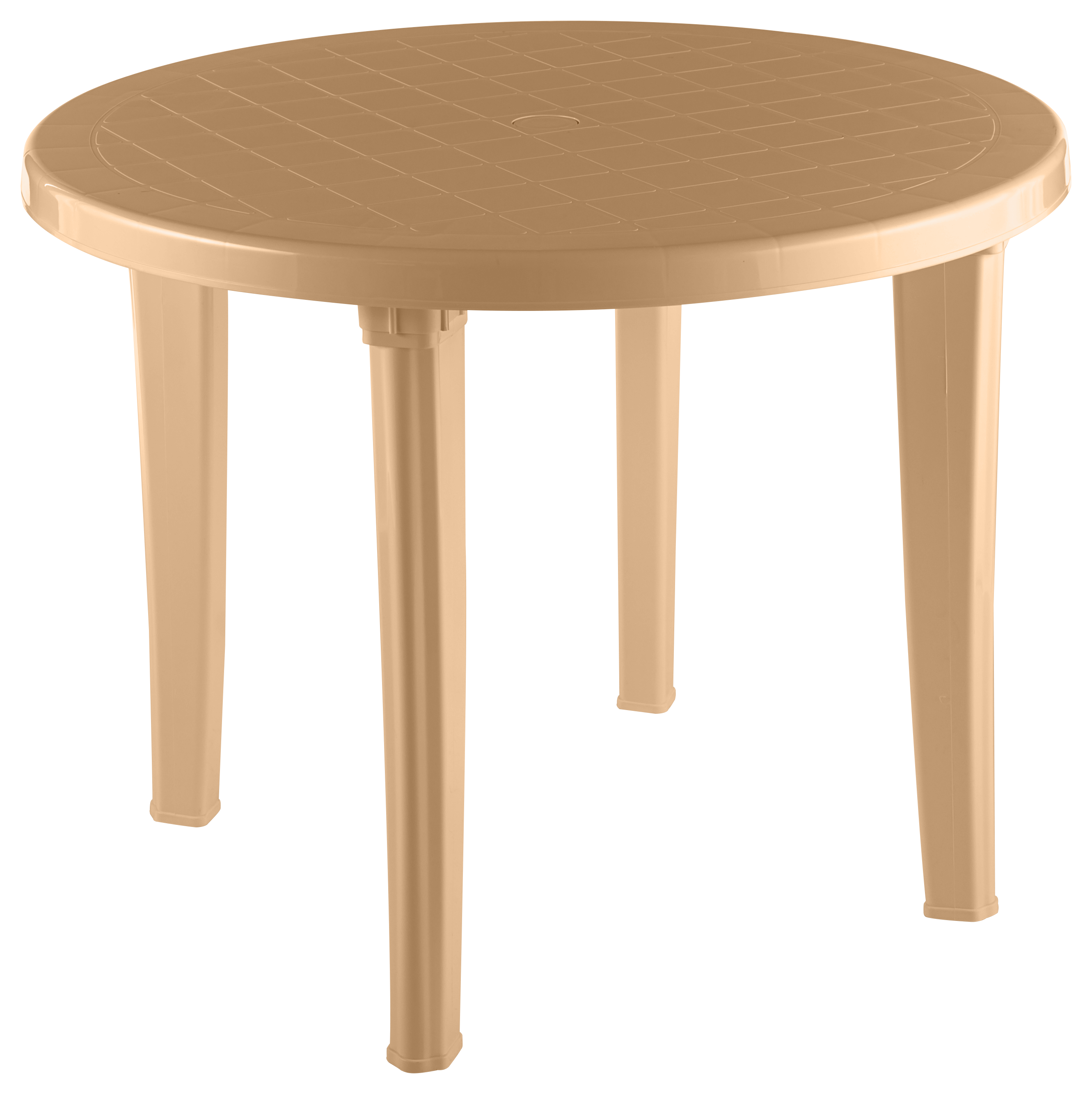 Изображение товара Стол садовый складной Элластик-пласт ЭП 013617 95 см х 95 см х 74 см пластик бежевый