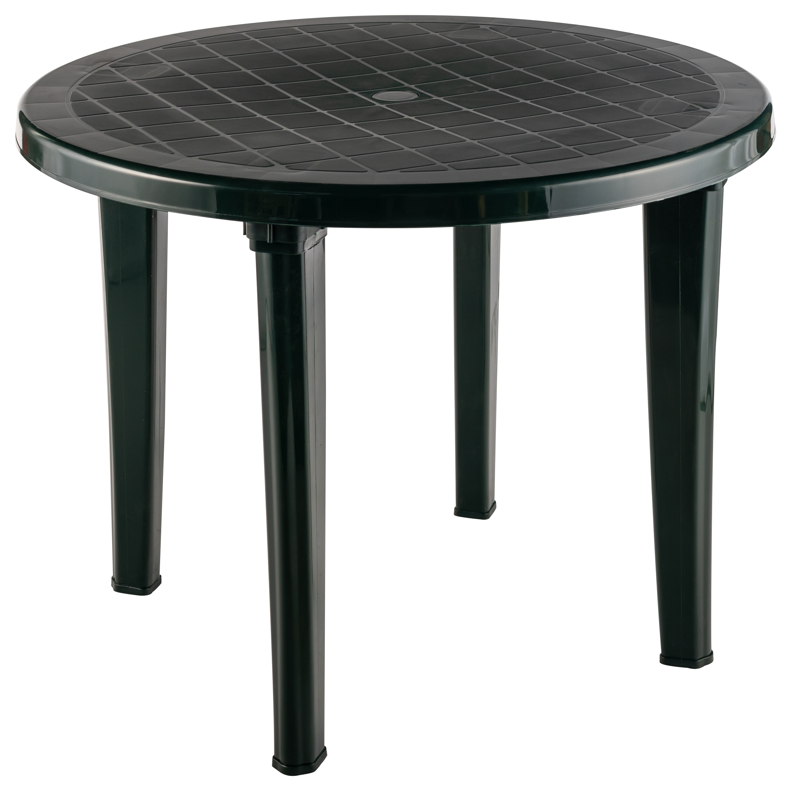 Изображение товара Складной садовый стол Элластик-пласт ЭП 013679 95 см круглый темно-коричневый