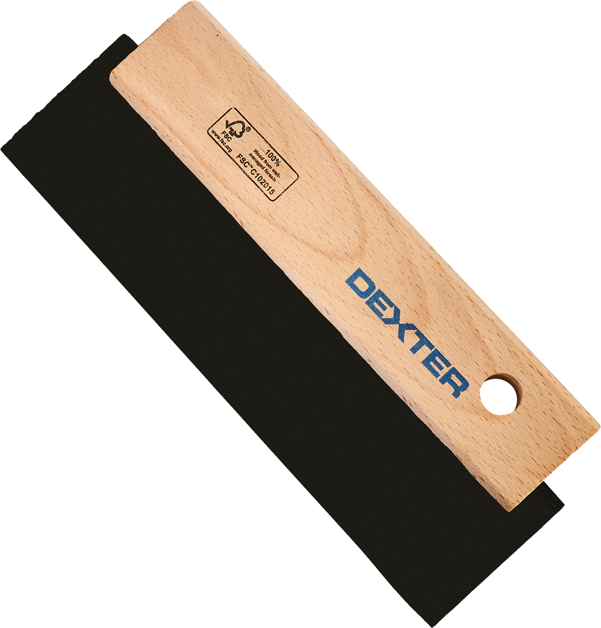 Изображение товара Шпатель резиновый Dexter XMMCZ25 195 мм с деревянной ручкой