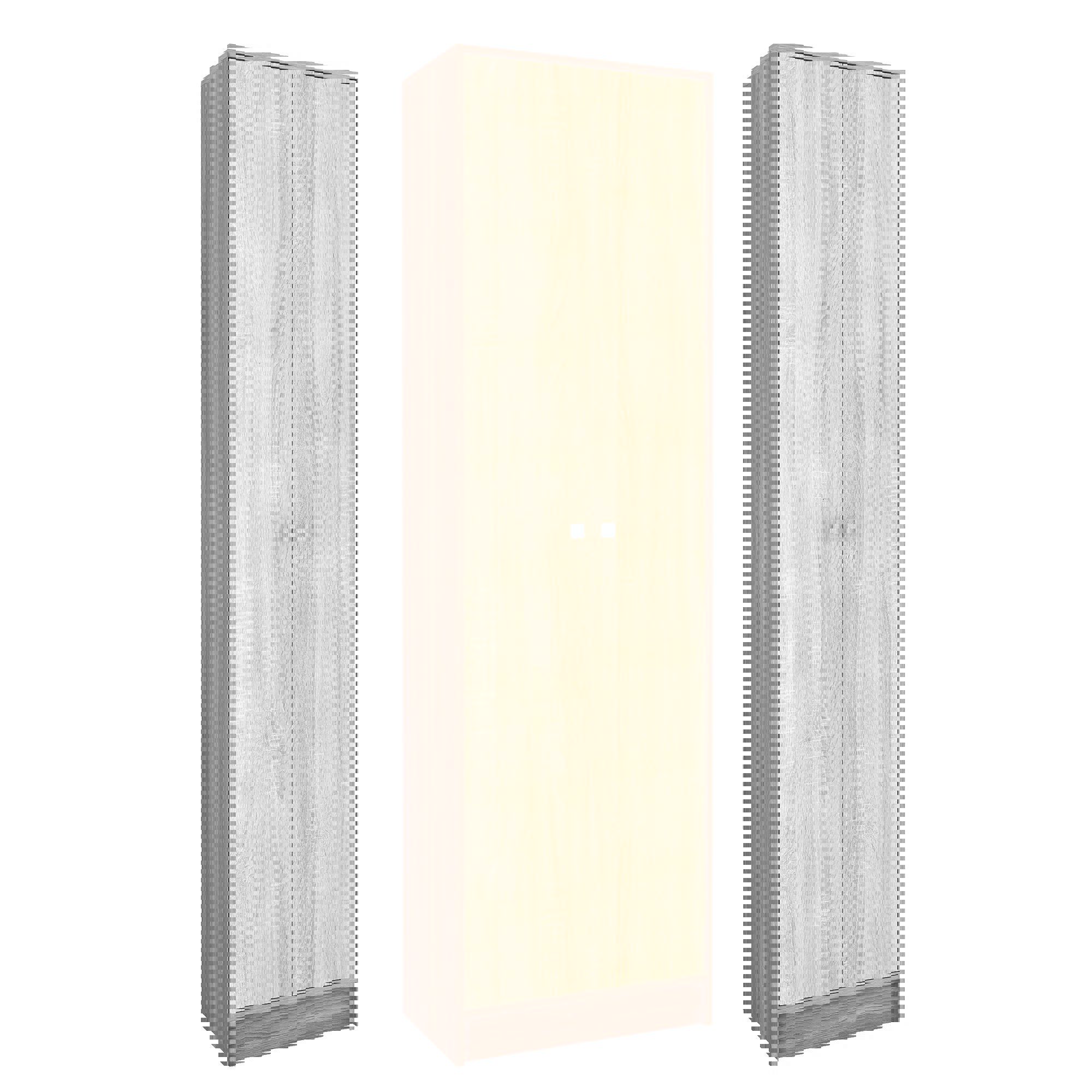 Изображение товара Шкаф для прихожей Тэкс 60x210 см из ЛДСП коллекции Ямайка бежевый