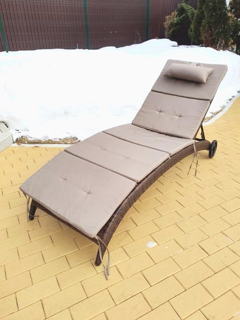 Изображение товара Шезлонг Besta Fiesta Монако с матрасом 191 см х 71.5 см