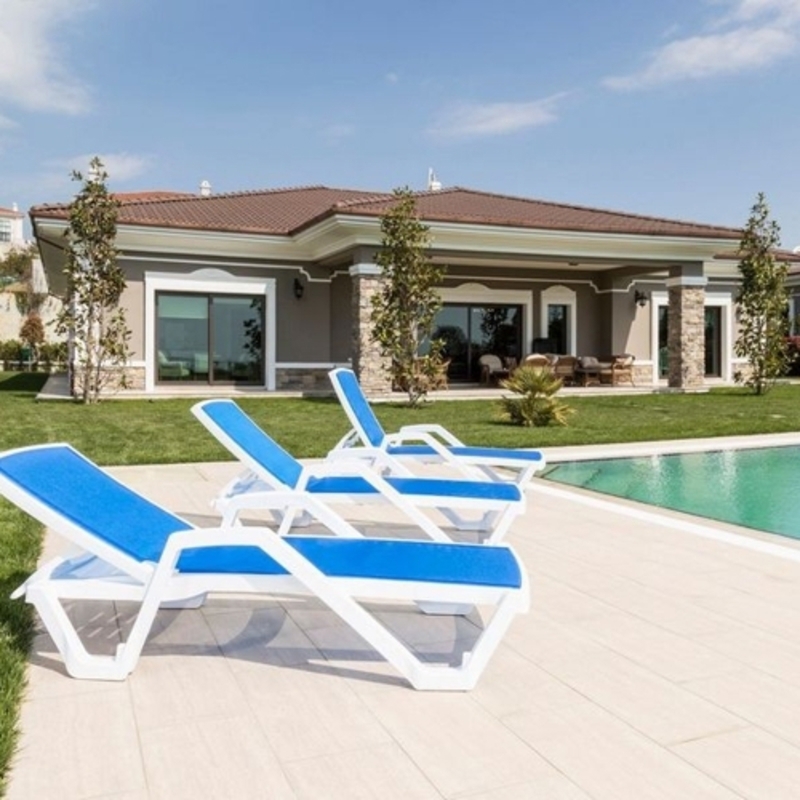 Изображение товара Шезлонг Joygarden Mare с регулируемой спинкой и колесами