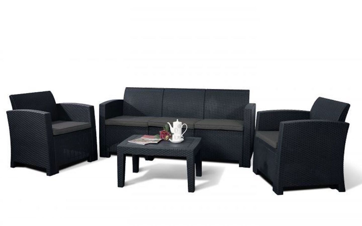 Изображение товара Комплект садовой мебели для отдыха Idea Life 5 из пластика 5 предметов