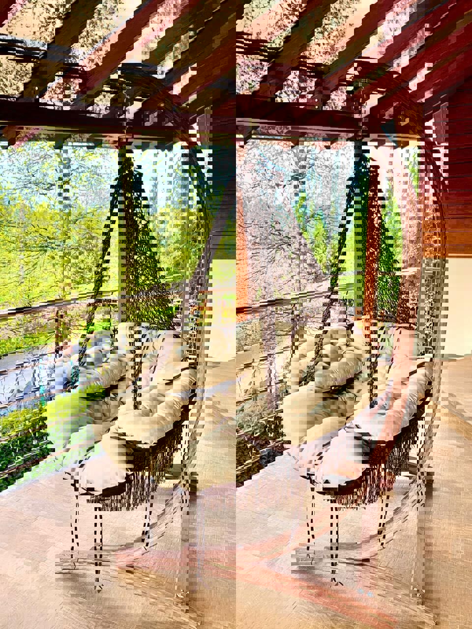 Изображение товара Кресло подвесное Besta fiesta CARTAGENA 136 см х 90 см х 80 см сталь серый/серебристый 1 шт