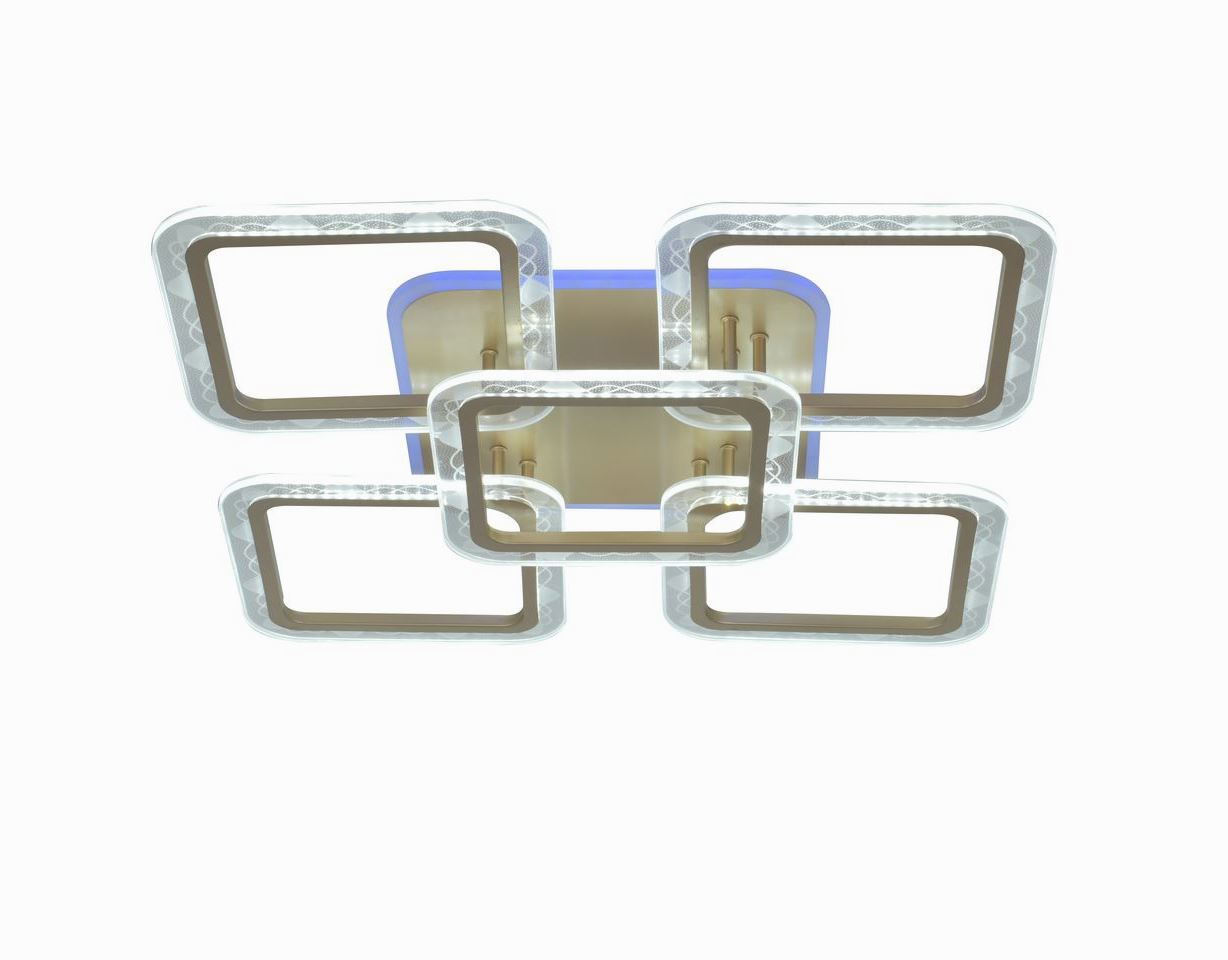 Изображение товара Люстра потолочная светодиодная SELENA 000029022 35 м² теплый белый цвет серебристый