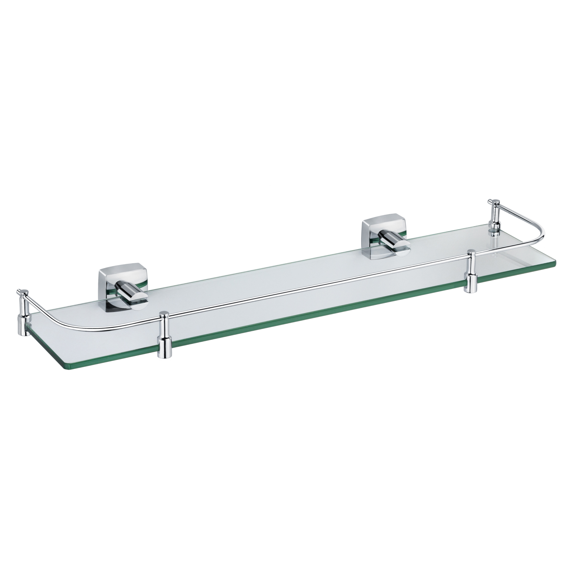 Изображение товара Стеклянная полка для ванной Fixsen Kvadro FX-61303B, матовое стекло и латунное крепление