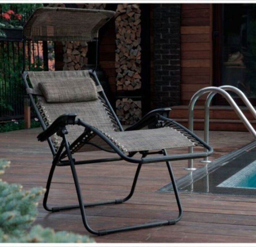 Изображение товара Шезлонг Besta fiesta ZD-1 191 см х 71.5 см х 30 см металл/полиэстер коричневый