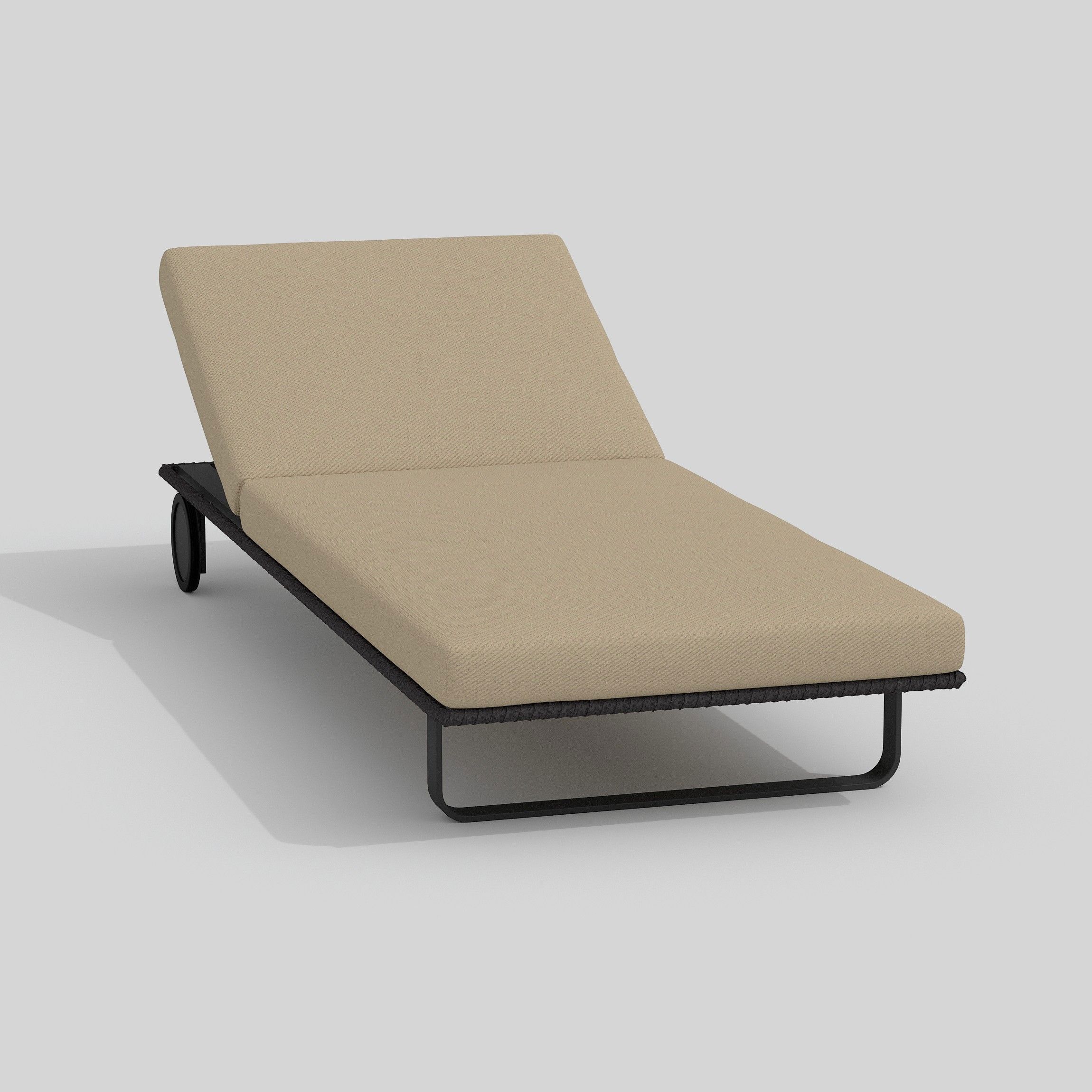 Изображение товара ШезЛонг Ideal patio Outdoor style COSTA beige/grey 191 см х 71.5 см х 30 см металл/полиэстер бежевый