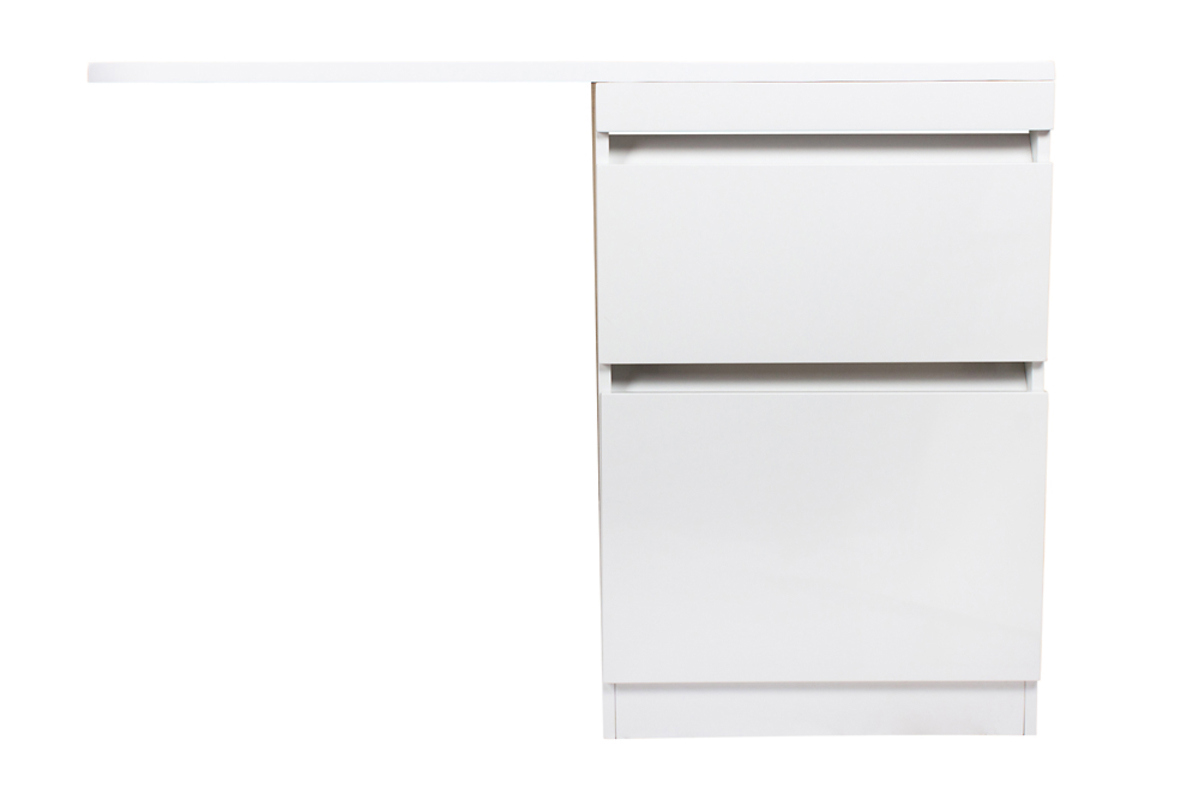 Изображение товара Напольная тумба под раковину Даллас 120 Люкс белая PLUS ЭМАЛЬ 58 см