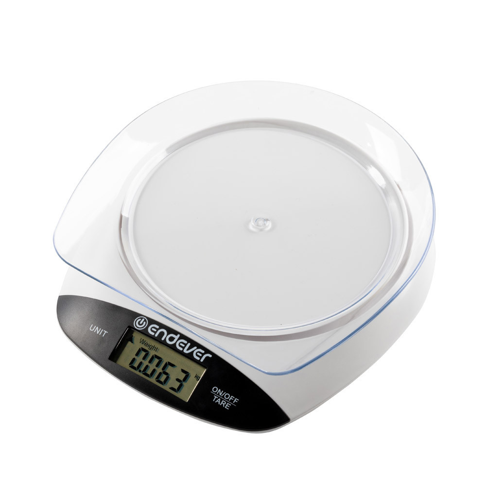 Изображение товара Электронные кухонные весы Endever 80842 до 3 кг белый