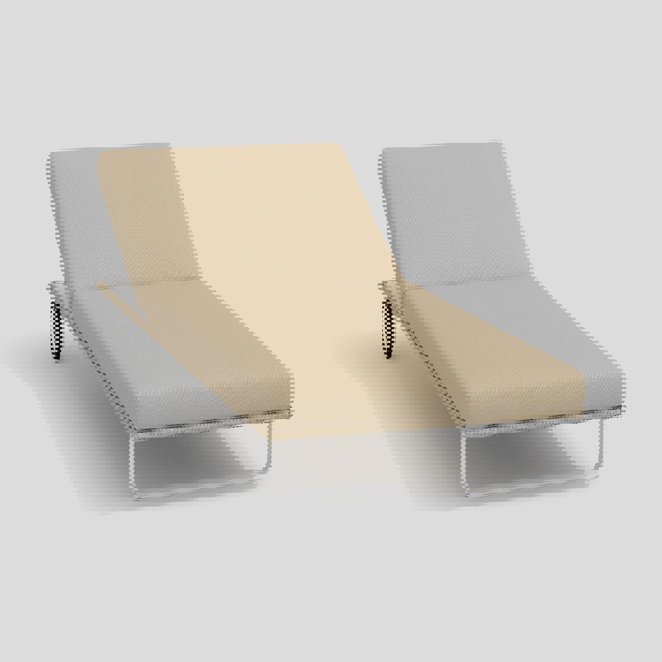 Изображение товара Шезлонг Ideal patio COSTA бежевый 191 см алюминий регулируемая спинка