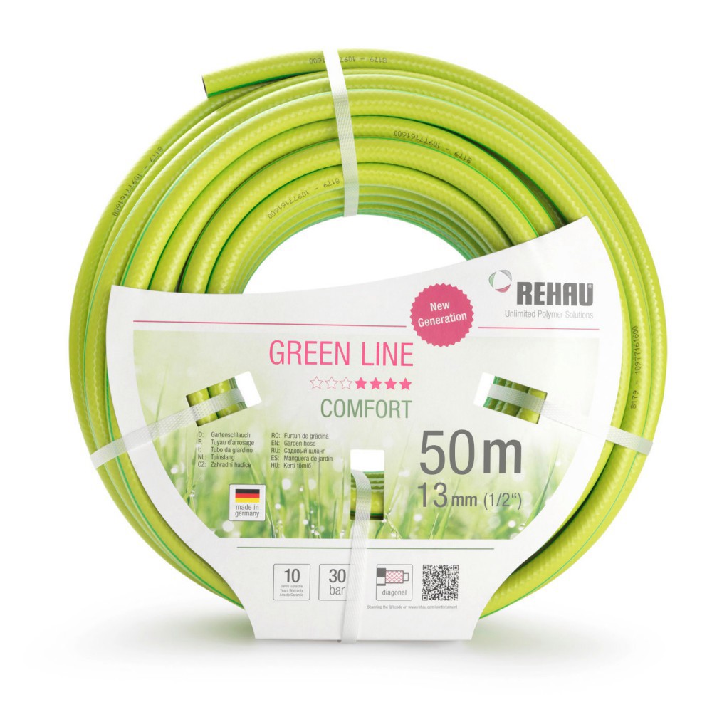 Изображение товара Шланг для полива Rehau 10090741600 d 13 мм 50 м ПВХ