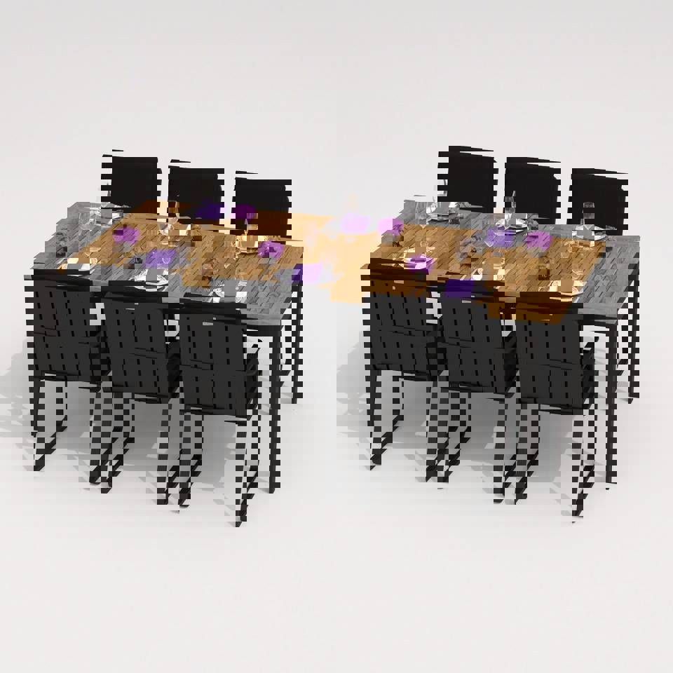 Изображение товара Садовая мебель для отдыха Ideal patio TELLA BONTA 200 Black алюминийский серый