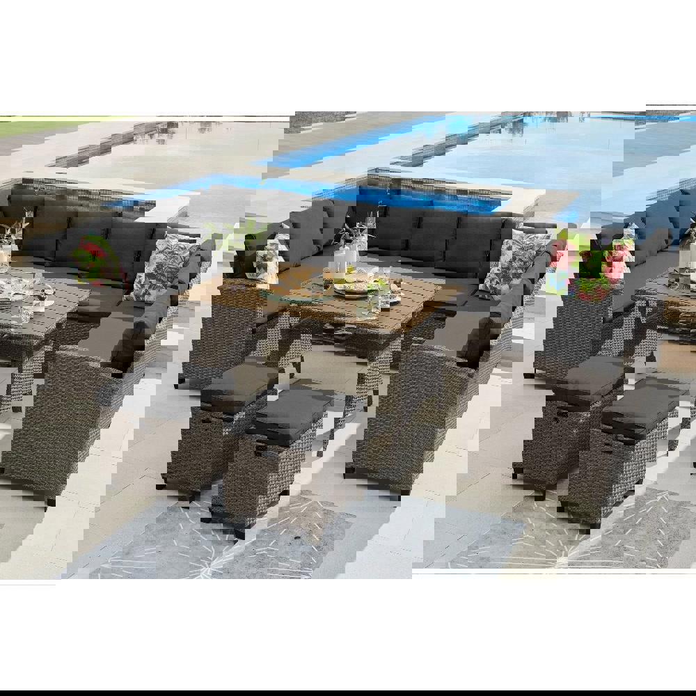 Изображение товара Садовая мебель для отдыха Афина AFM-370A 6 мест комплект из алюминия и полиротанса