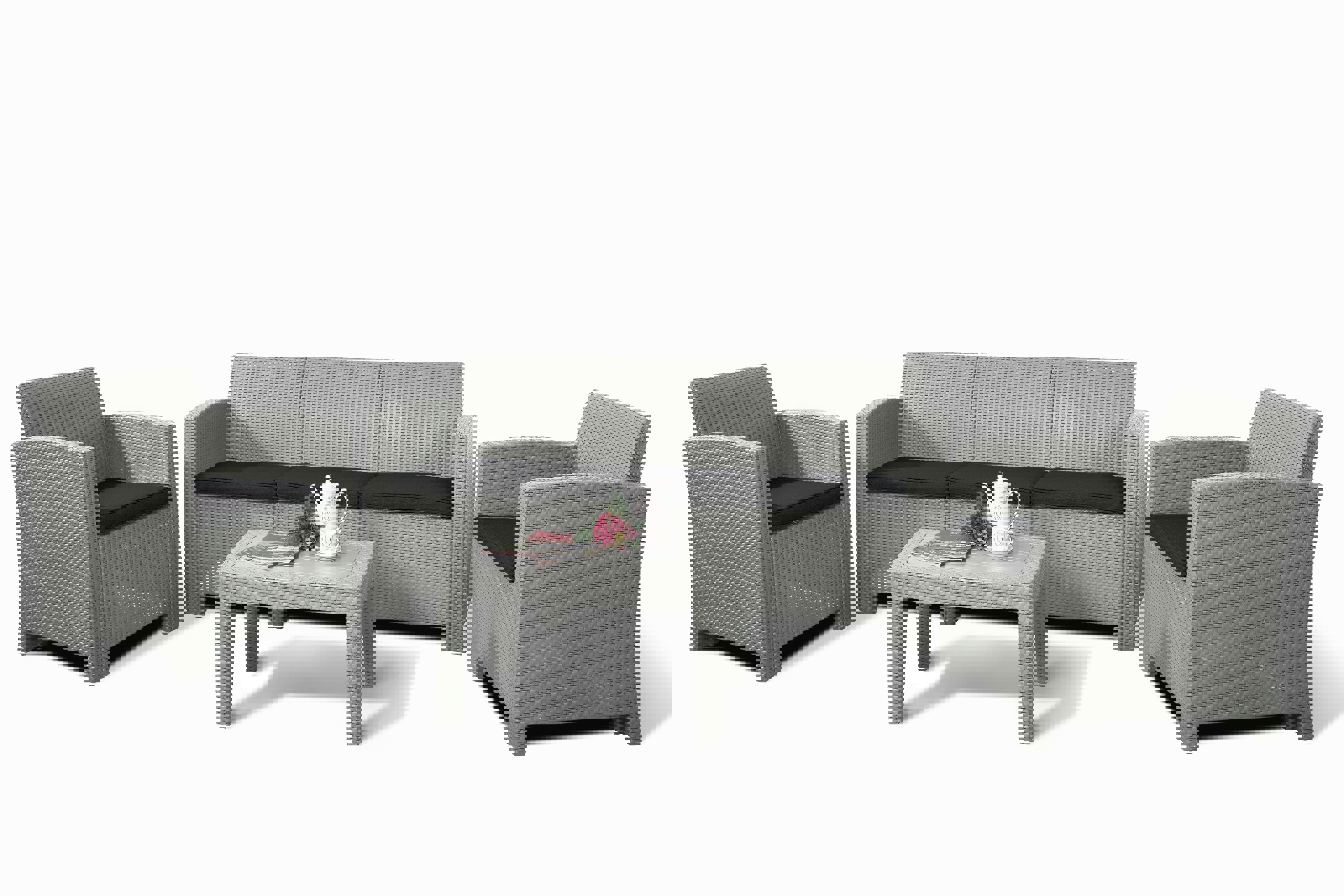 Изображение товара Садовая мебель комплект Idea LF LIFE 5 искусственный ротанг белый стол диван 2 кресла