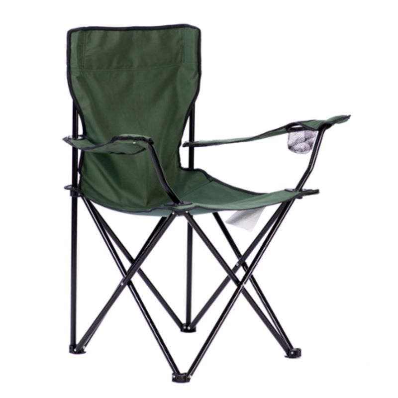 Изображение товара Складной садовый стул CZ-241, сталь, зеленый, 50x50x80 см