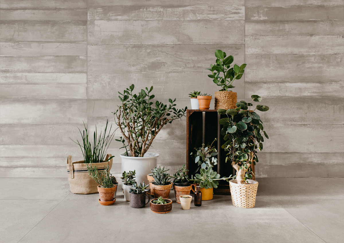 Изображение товара Керамогранит Moon 60x120см Цвет серый под цемент с полосками Матовый Цена за упаковку