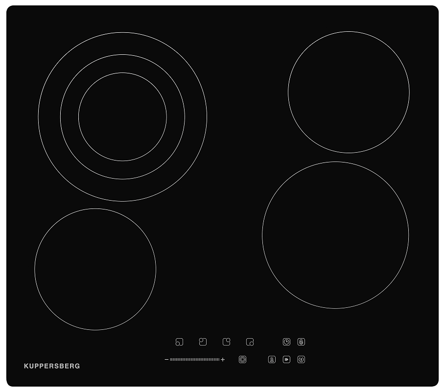 Изображение товара Электрическая варочная панель Kuppersberg ECS 630 с 4 конфорками