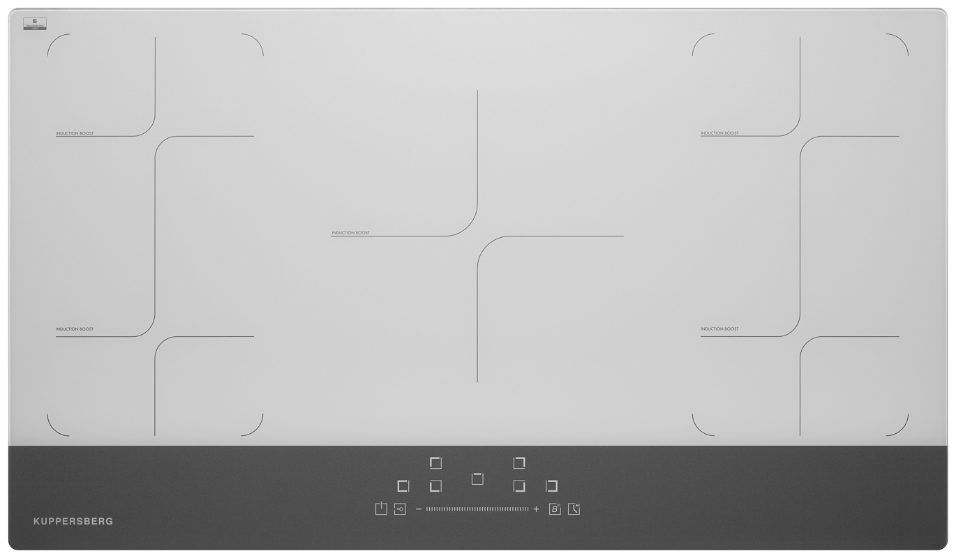 Изображение товара Индукционная варочная панель Kuppersberg ICD 901 90 см 5 конфорок цвет белый