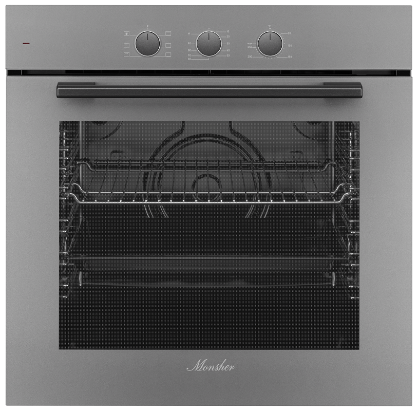 Изображение товара Электрический духовой шкаф Monsher Moe 6026 argent 59.5x59.5x56.7 см цвет графит