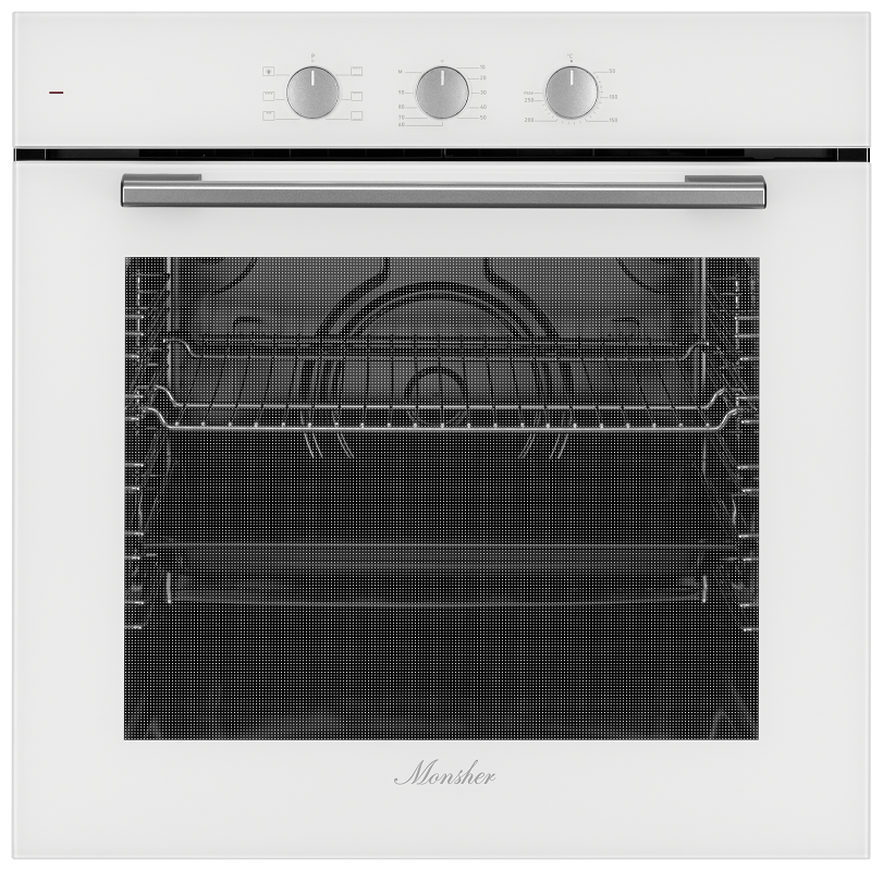 Изображение товара Электрический духовой шкаф Monsher Moe 6026 blanc 59.5x59.5x56.7 см цвет белый