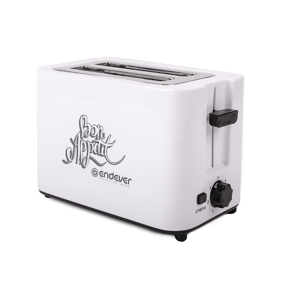 Изображение товара Тостер Endever St-111 900 Вт белый 2 отсека 7 режимов автоматический выброс
