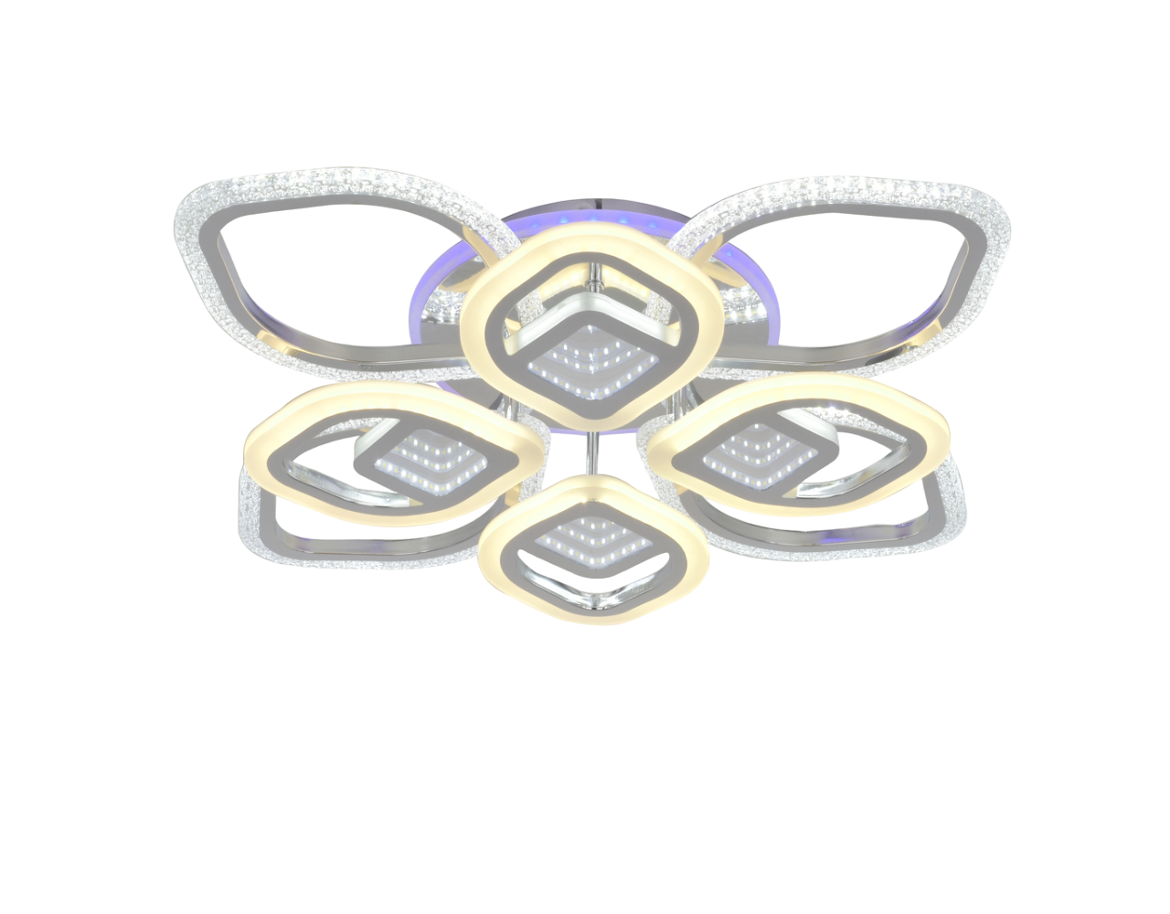 Изображение товара Светильник потолочный светодиодный SELENA M68590 SS1L 40 м² теплый белый свет цвет хром