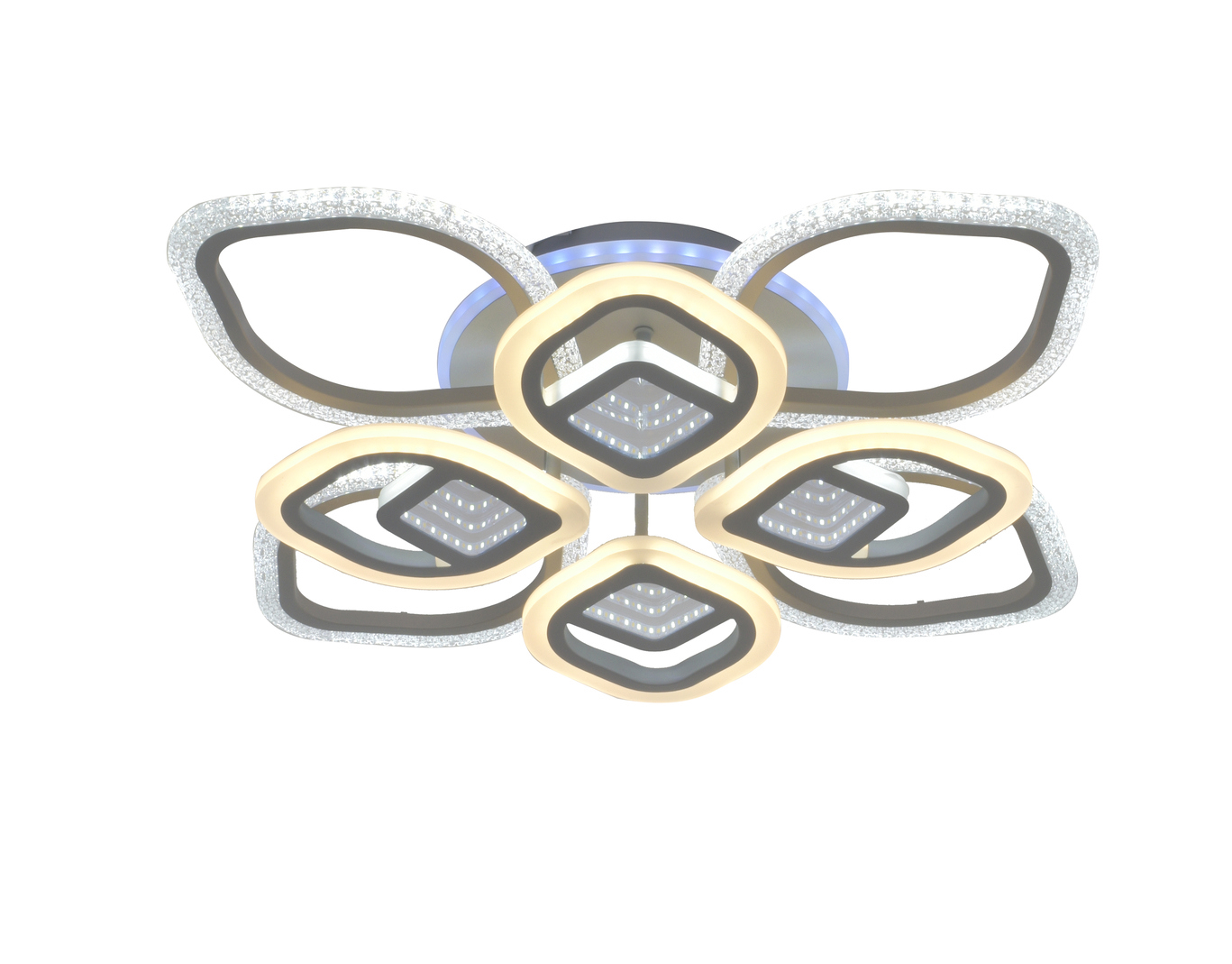 Изображение товара Светильник потолочный светодиодный SELENA M68590 SS1L 40 м² теплый белый серый