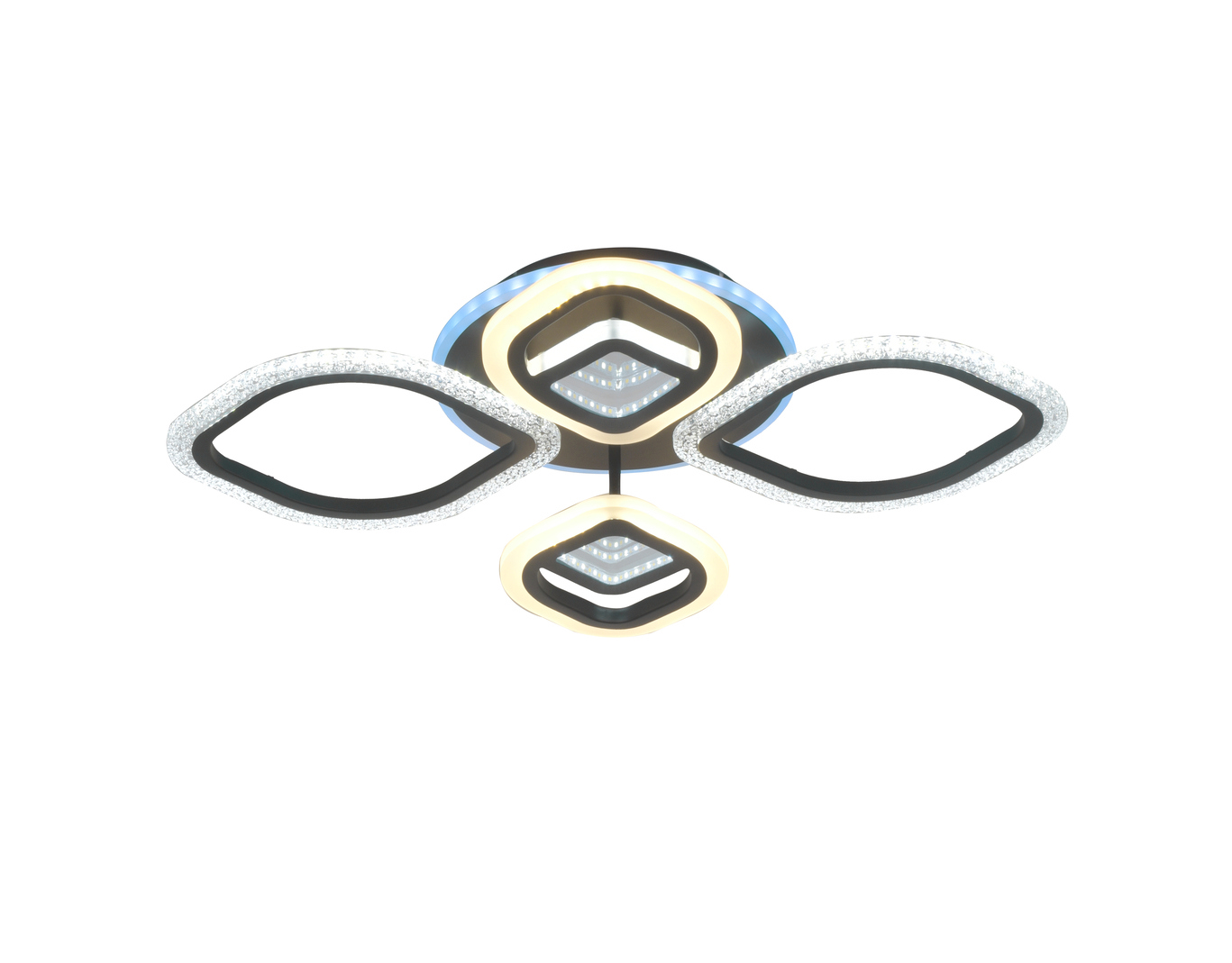 Изображение товара Светильник потолочный светодиодный SELENA M68590 SS1L 20 м² теплый белый свет цвет черный