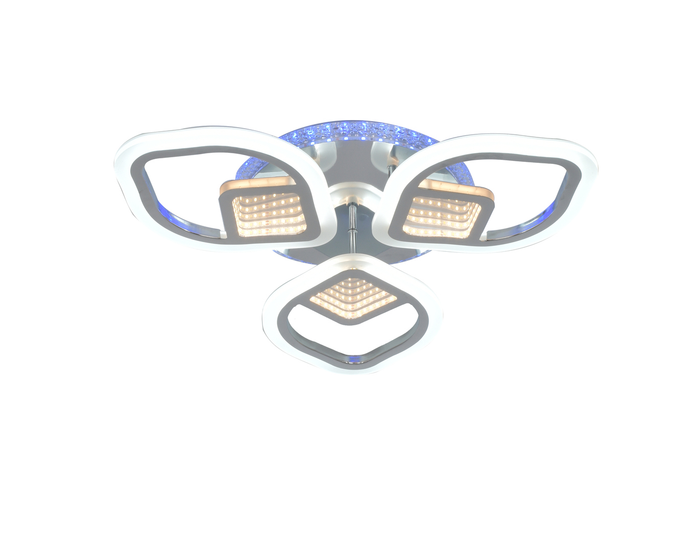 Изображение товара Светильник потолочный светодиодный SELENA M68573-L SS1L 15 м² теплый белый свет цвет хром