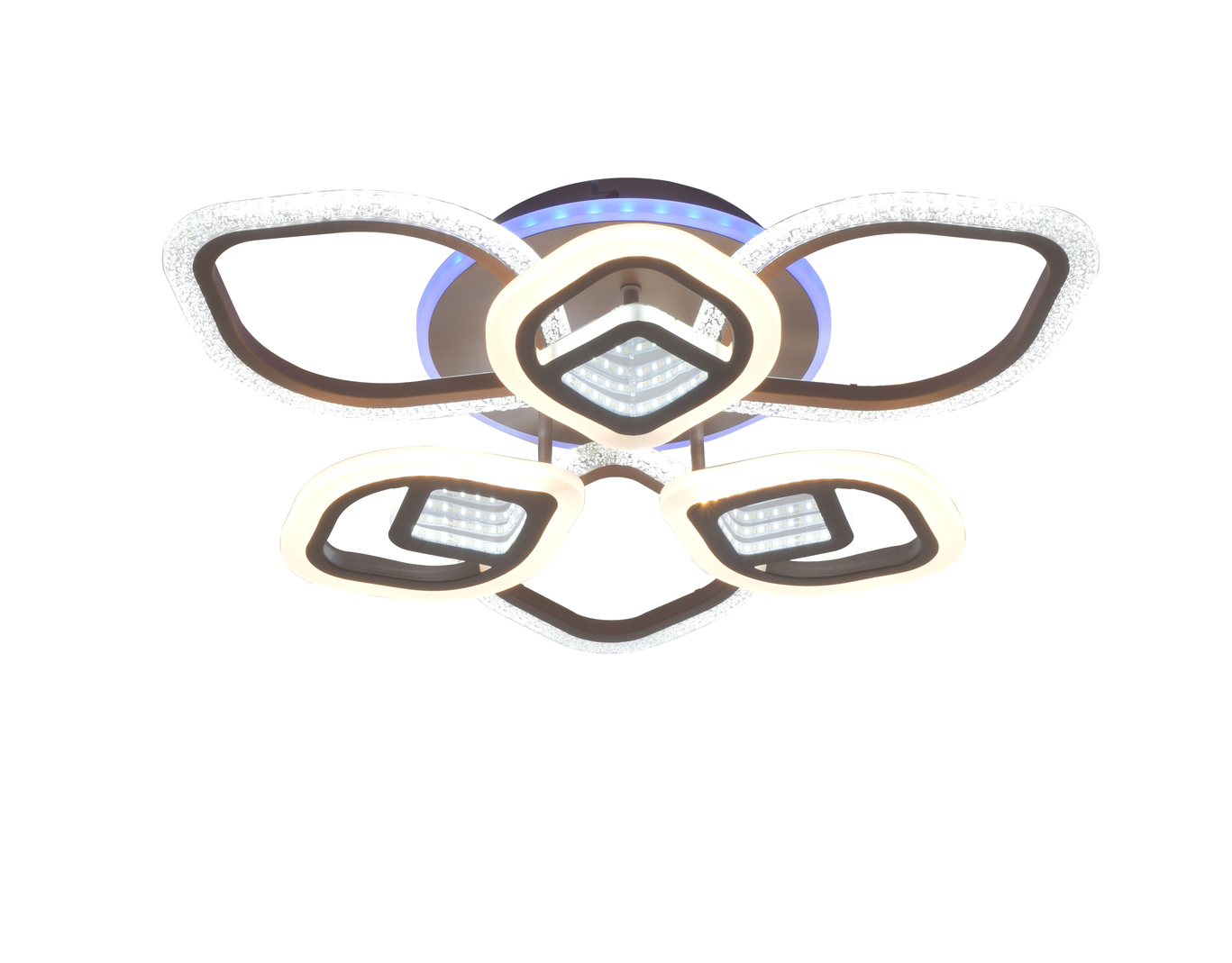 Изображение товара Светильник потолочный светодиодный SELENA M68590 SS1L 35 м² теплый белый свет цвет коричневый