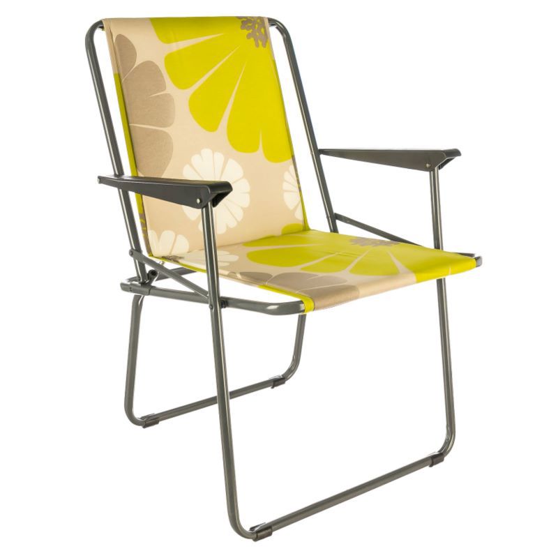 Изображение товара Складной садовый стул серии Фольварк с металлическим каркасом и тканевой сидушкой