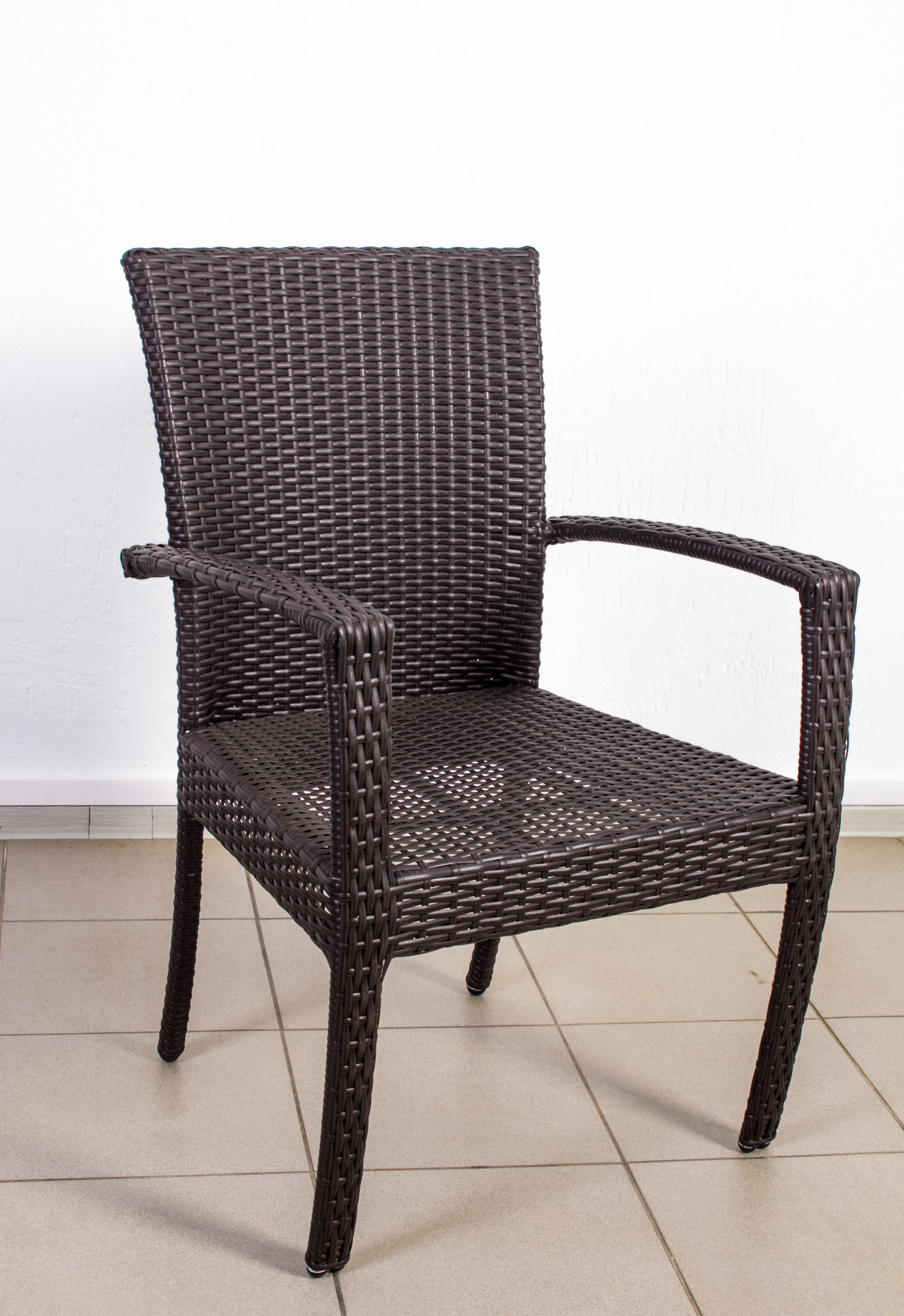 Изображение товара Кресло садовое Calamusdon Лаос из искусственного ротанга, устойчивое к погодным условиям, штабелиру