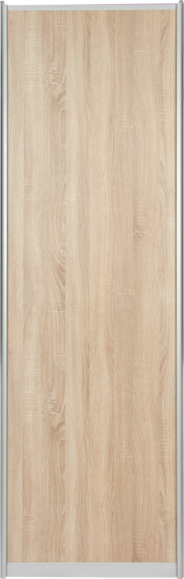 Изображение товара Дверь-купе SPACEO 2255x704 мм для шкафа-купе из ЛДСП серебро и дуб сонома