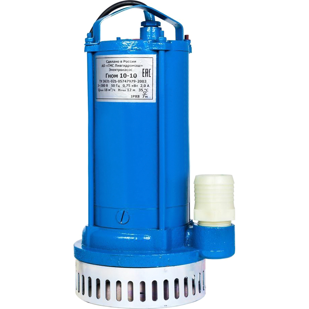Изображение товара Насос дренажный Ливгидромаш Гном 10x10 380 В