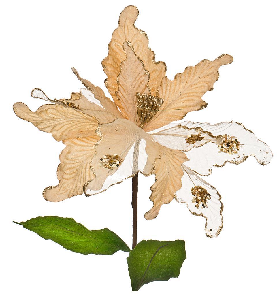 Изображение товара Искусственный цветок Lefard Пуансетия 241-1817