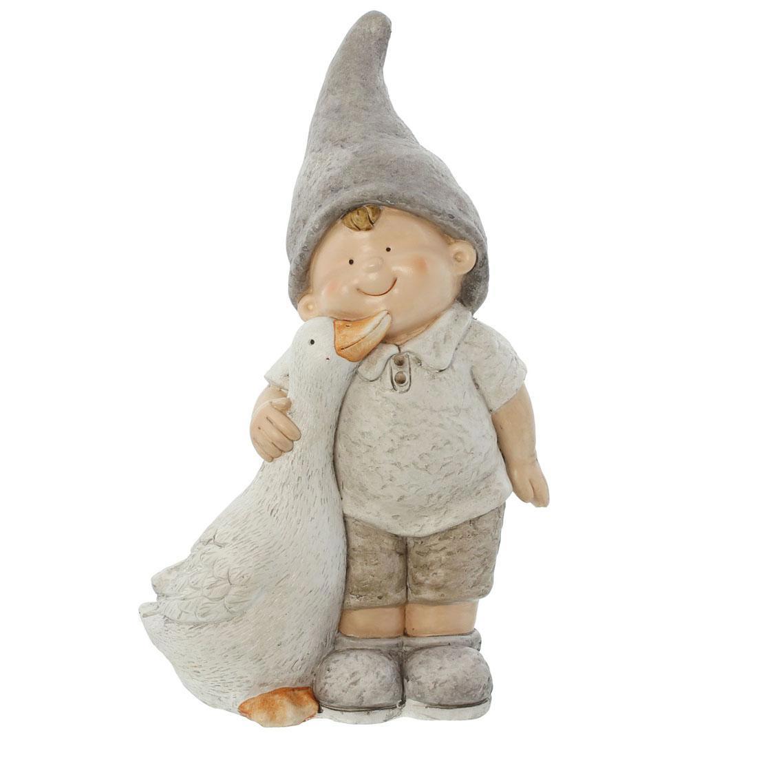 Изображение товара Frank Декоративная фигура мальчик с гусем, 38 см