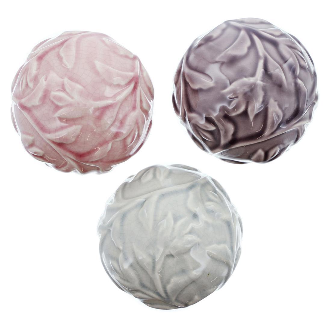 Изображение товара Декоративный предмет Frank Шары с цветами 06869, 3 шт