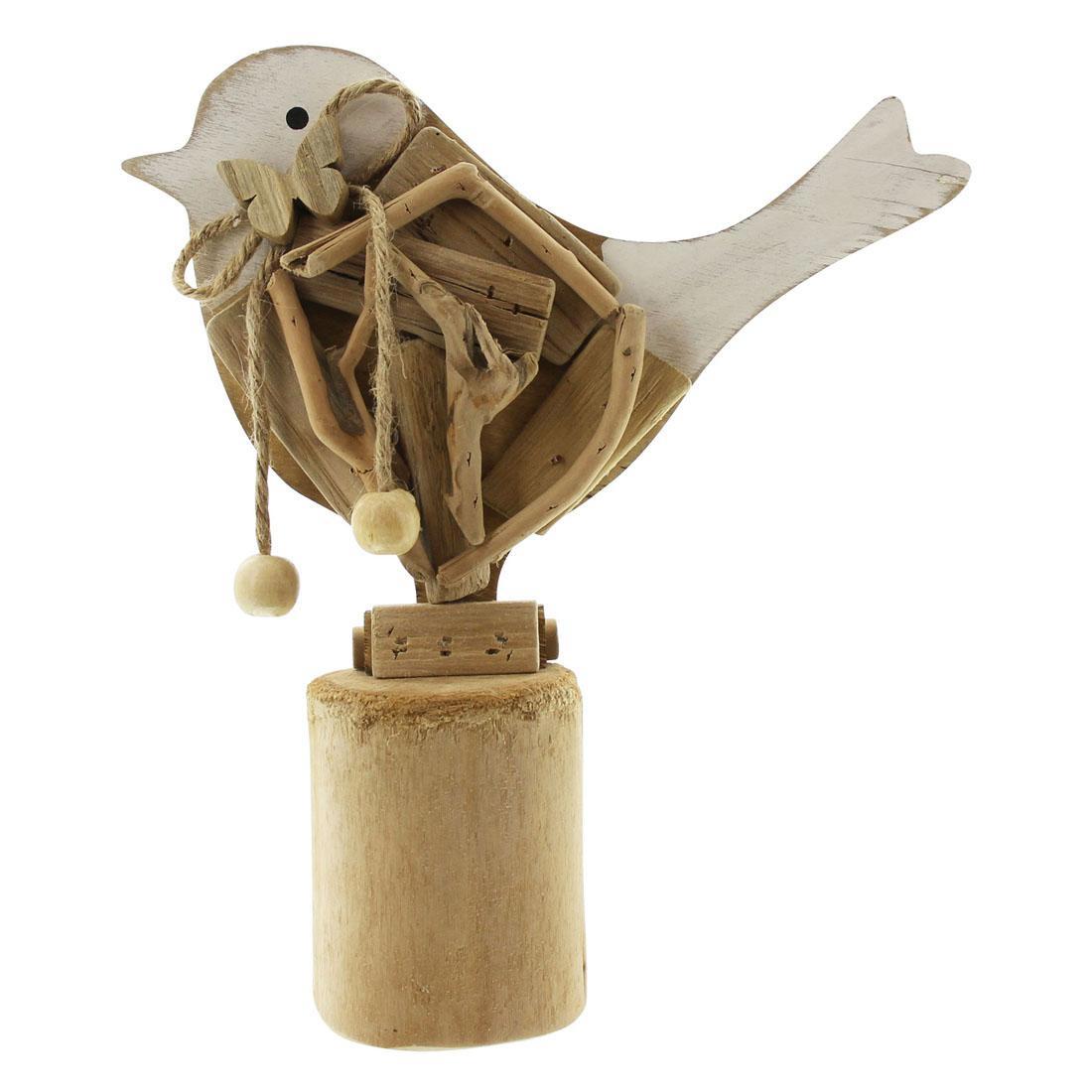 Изображение товара Декоративная птичка FRANK 07309 — деревянная фигурка, 23 см