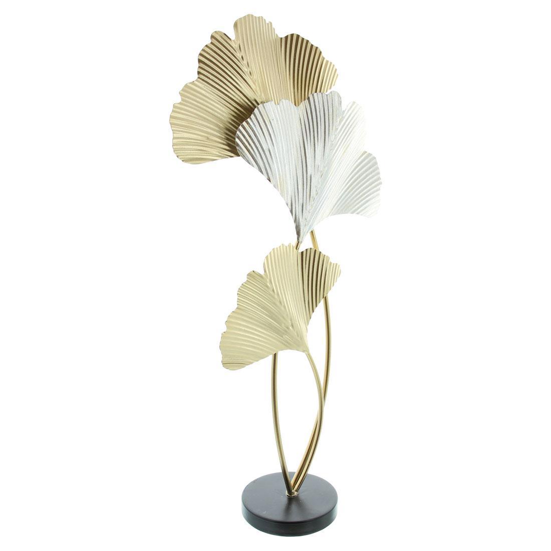 Изображение товара Декоративная фигура Гинкго FRANK 61 см — металл, золото/серебро